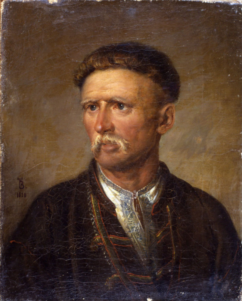 Portrait of an old Ukrainian peasant (Portrait ustyma karmelyuka?)