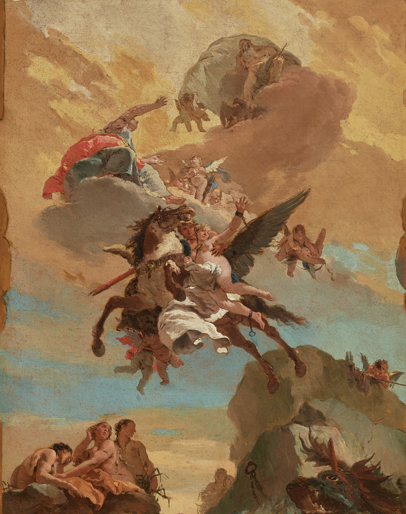 Giovanni Battista Tiepolo. Perseus and Andromeda. Sketch