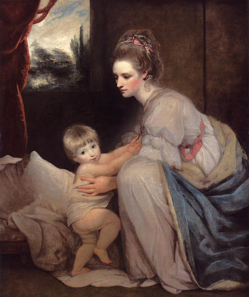 Joshua Reynolds. Mrs. William Beresford with son John
