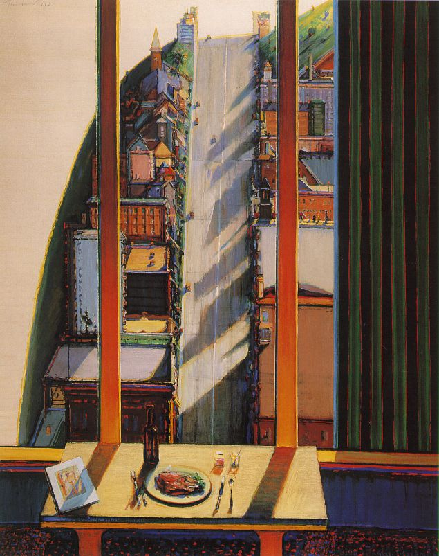 Wayne Thiebaud. The view from the apartment