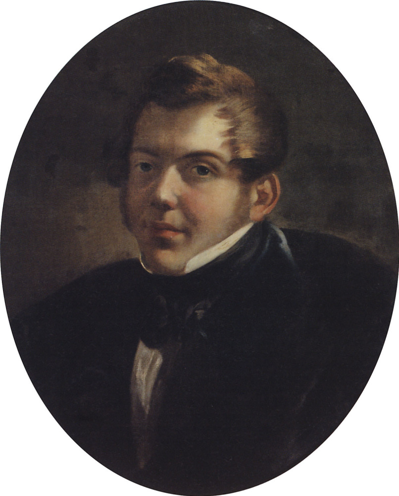 Karl Pavlovich Bryullov. Portrait of the architect M. O. Laparascope