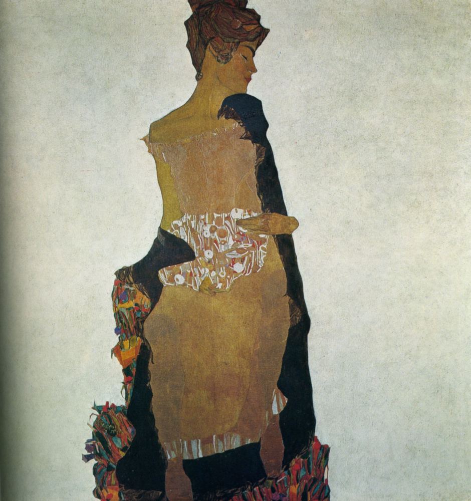 Egon Schiele. Portrait of Gertrude Schiele, the artist's sister