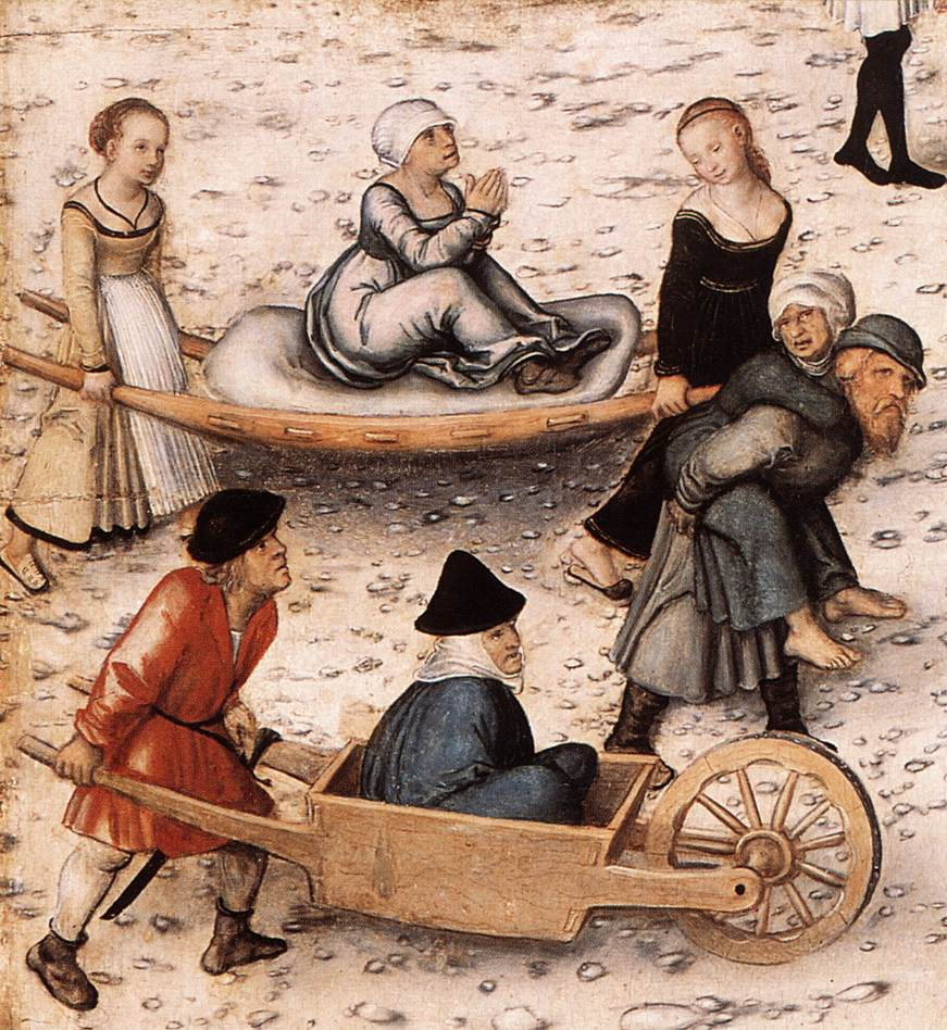 Lucas Cranach the Elder. The fountain of youth (detail)