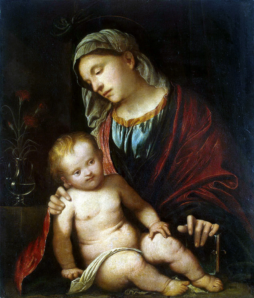 Джироламо Романино. Мадонна с младенцем