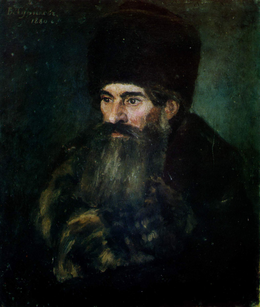 Vasily Surikov. The old man in the fur coat