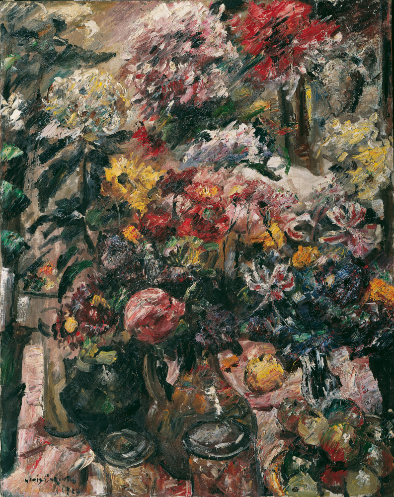 Lovis Corinto. Still Life with Chrysanthemums and Amaryllis