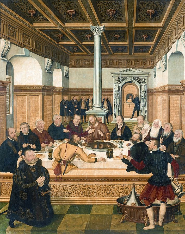 Lucas the Younger Cranach. The last supper