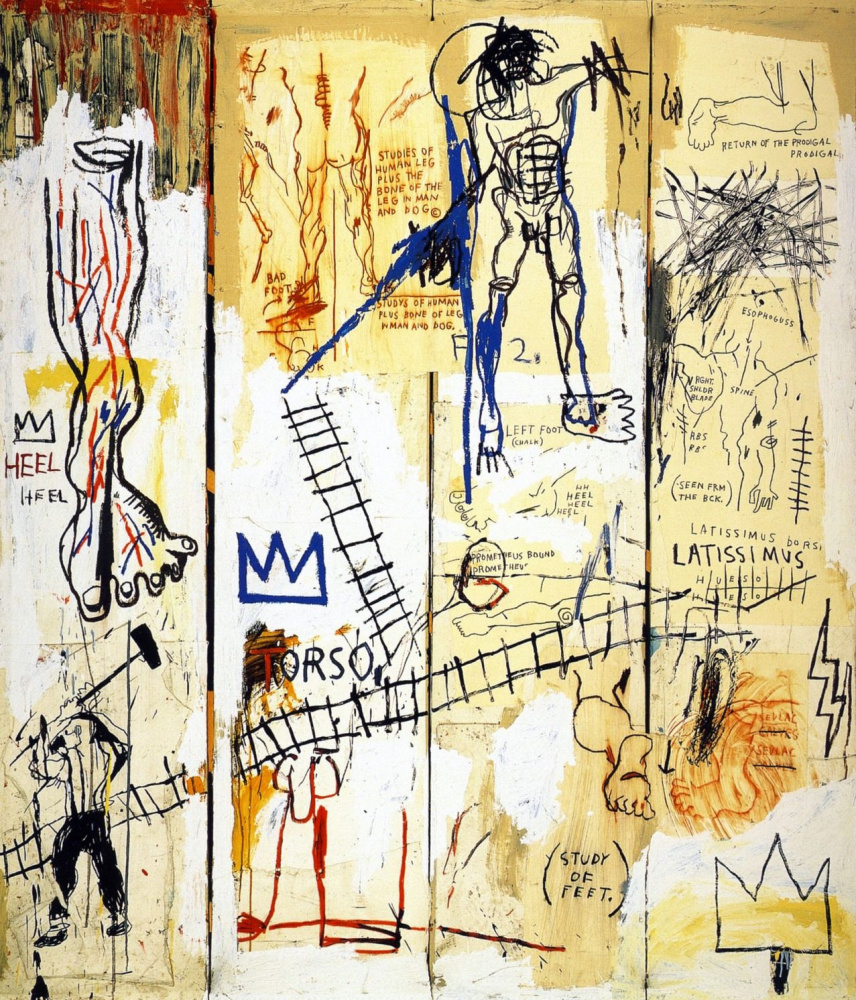 Jean-Michel Basquiat. The great hits of Leonardo da Vinci