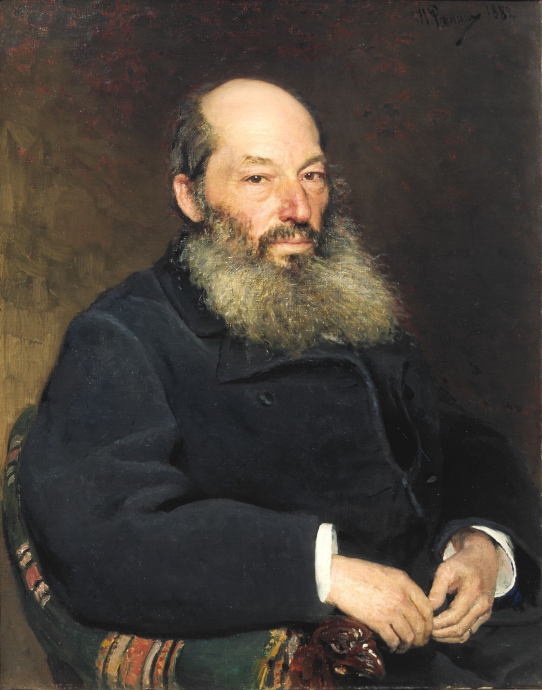 Ilya Efimovich Repin. Portrait of the poet A. A. Feta