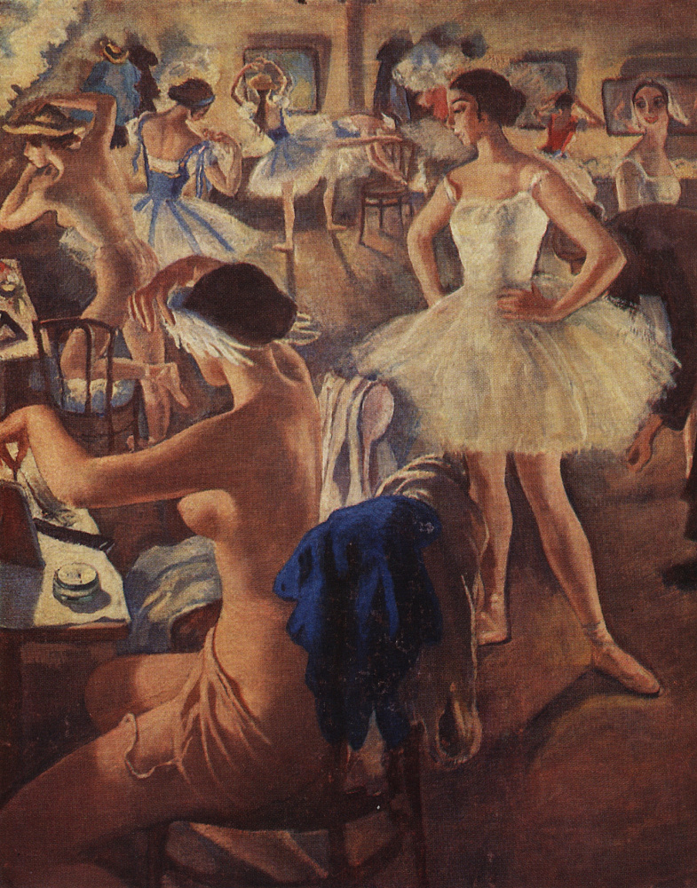 Zinaida Serebriakova. In the ballet dressing room (Swan lake)