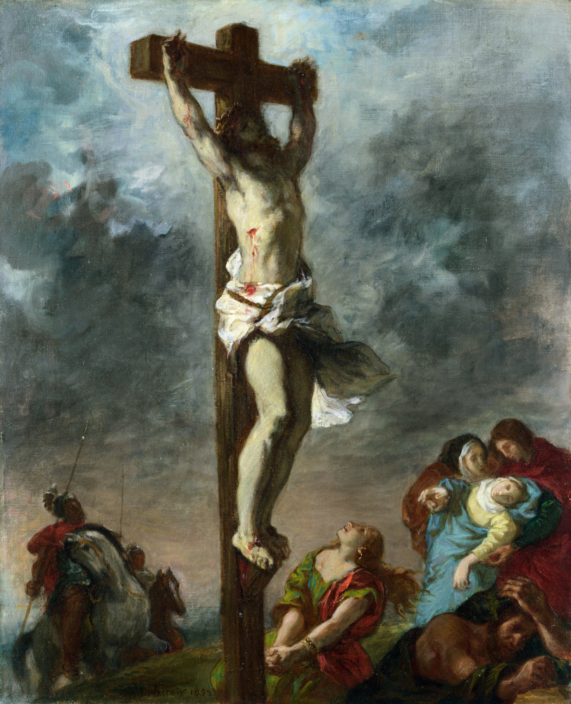 Eugene Delacroix. Christ on the cross