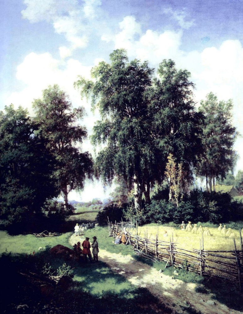 Valerian Konstantinovich Kamenev. View of the surroundings of the town of Gatchina