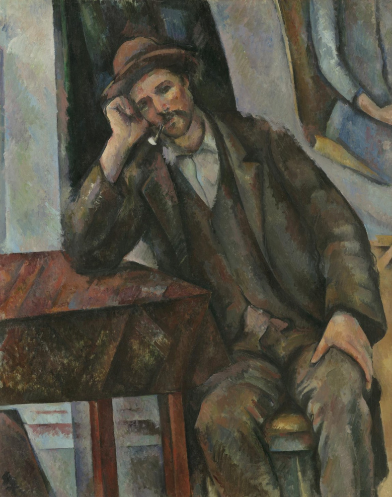 Paul Cezanne. Homme fumant une pipe