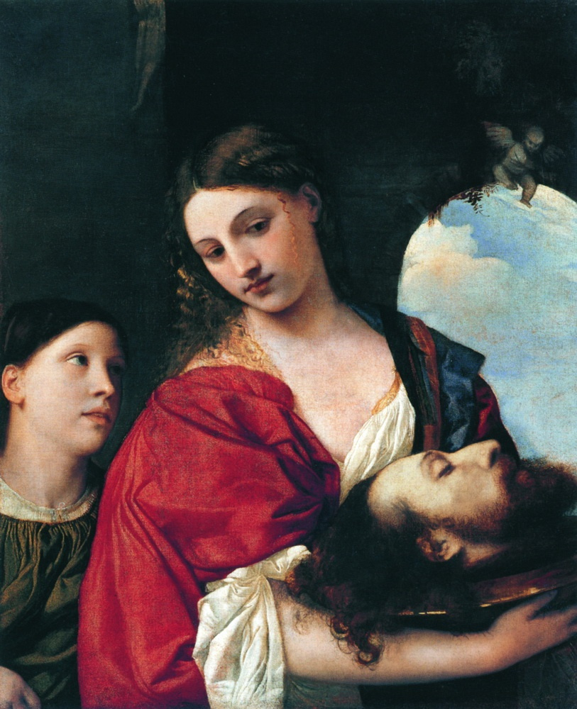 Ticijan Vecellio. Salome with the head of John the Baptist