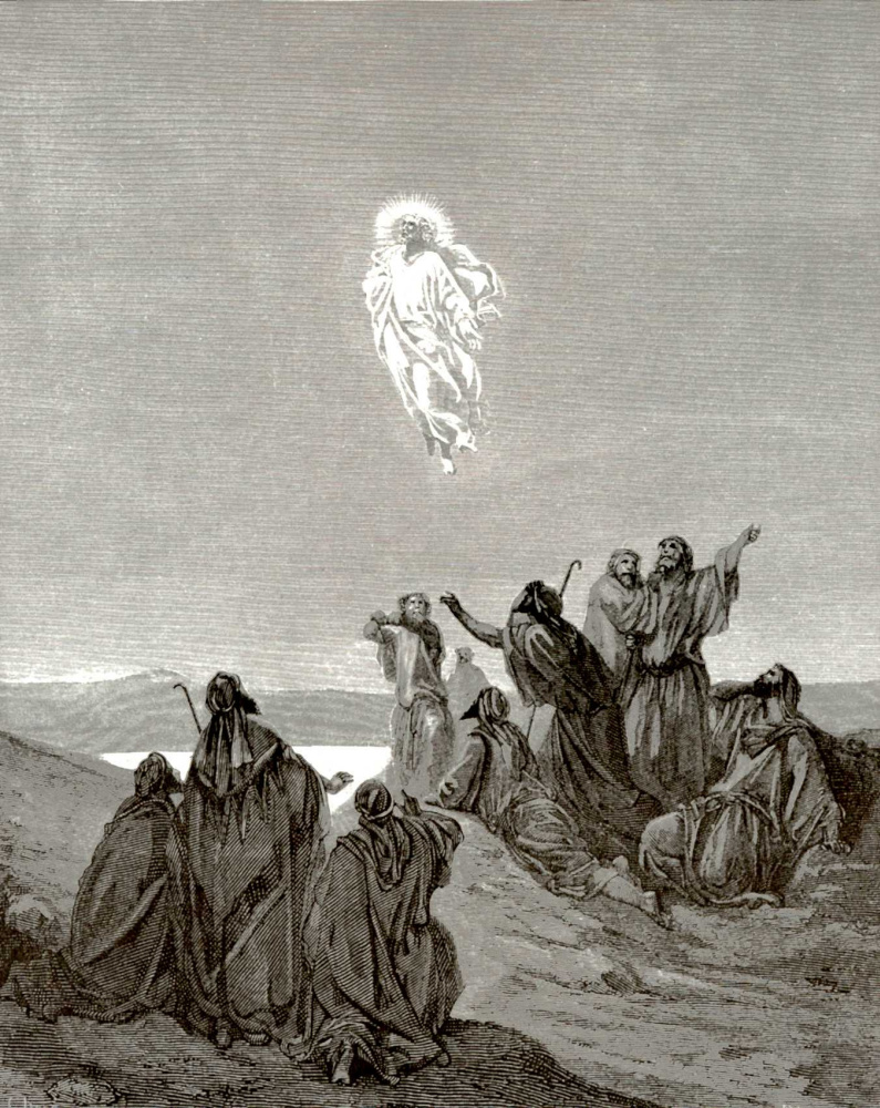 Paul Gustave Dore. Bible illustration: Ascension