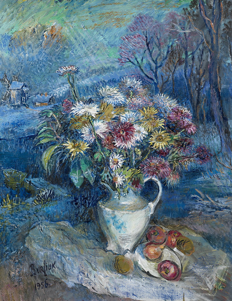 David Davidovich Burliuk. Flowers in a white jug