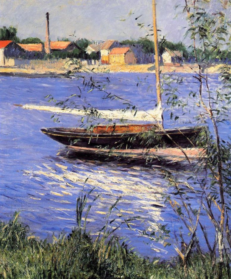 Gustave Caillebotte. Boats on the Seine at Argenteuil