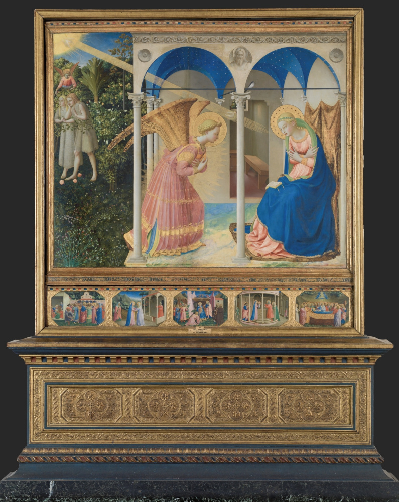 Altar of the Annunciation of Mary. Fragment: the expulsion of Adam and Eve from Paradise