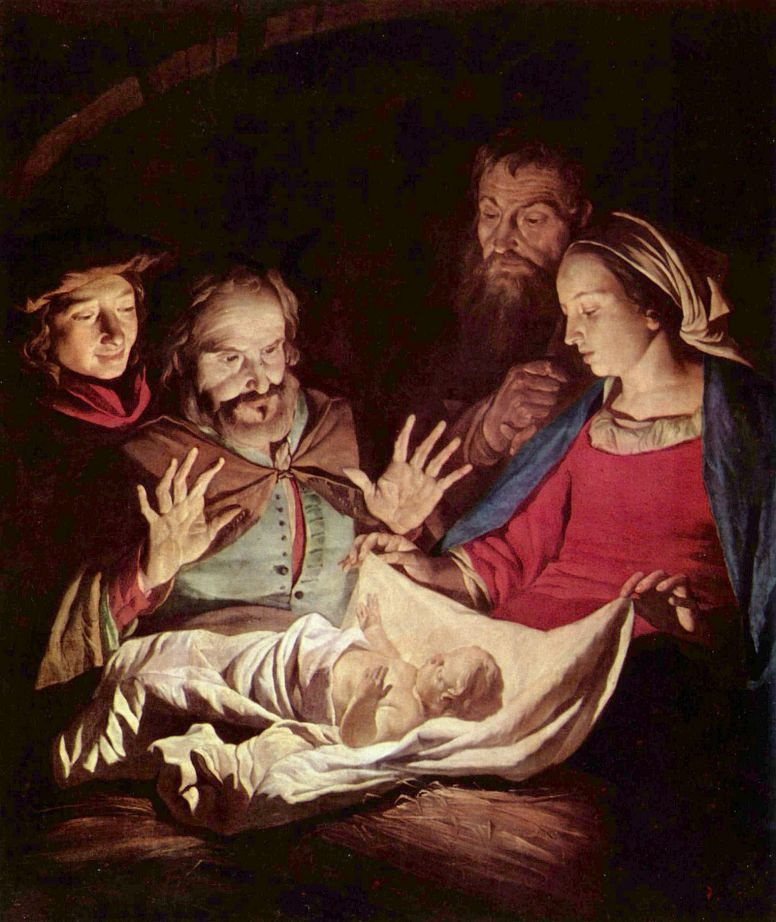Gerrit van Honthorst. The adoration of the shepherds
