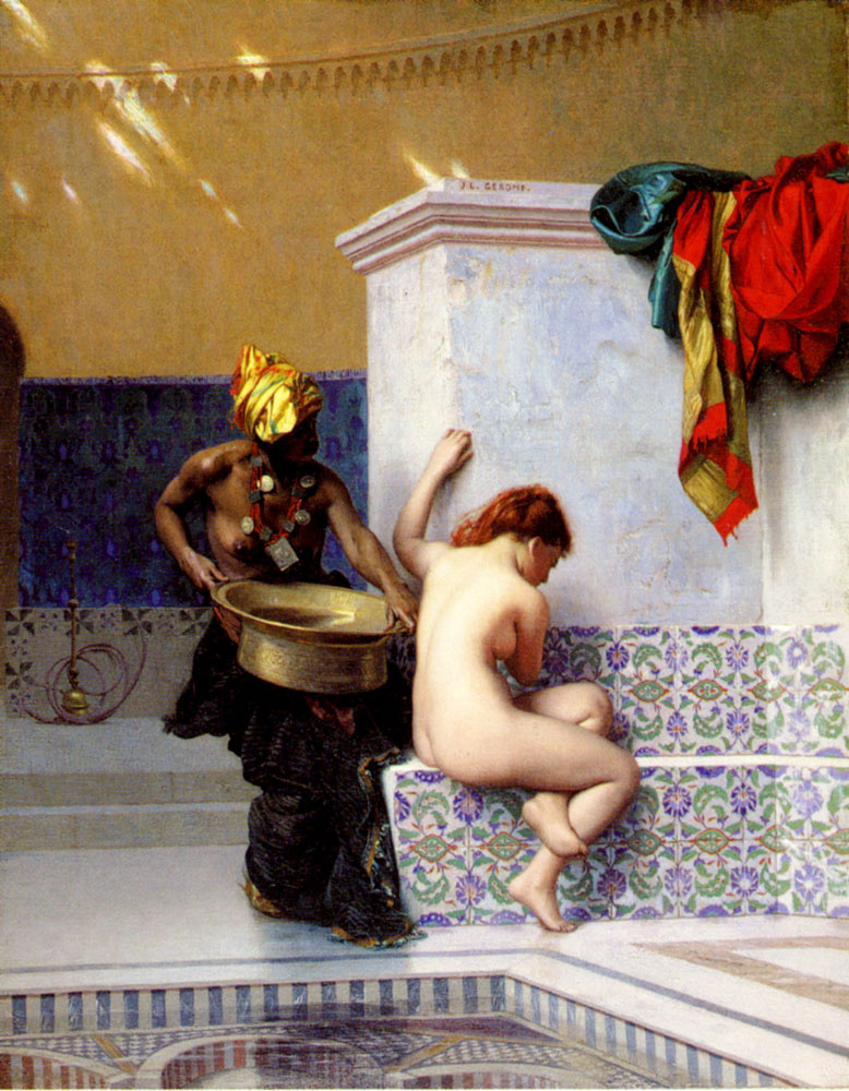 Jean-Leon Jerome. Turkish bath or Moorish bath