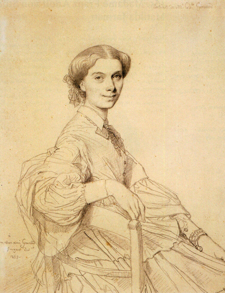 Jean Auguste Dominique Ingres. Mrs. Charles Gounod