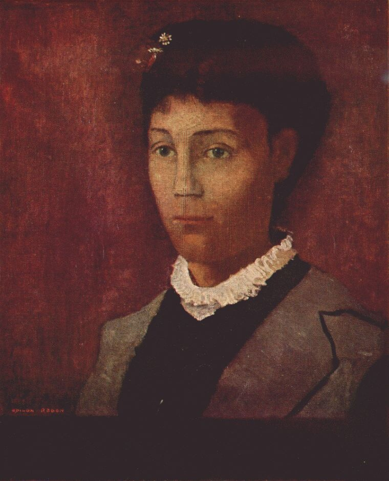 Odilon Redon. Portrait of Madame Redon