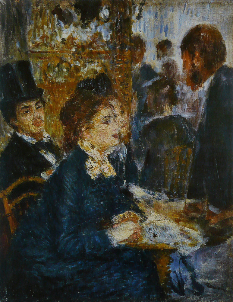 Pierre-Auguste Renoir. In a cafe