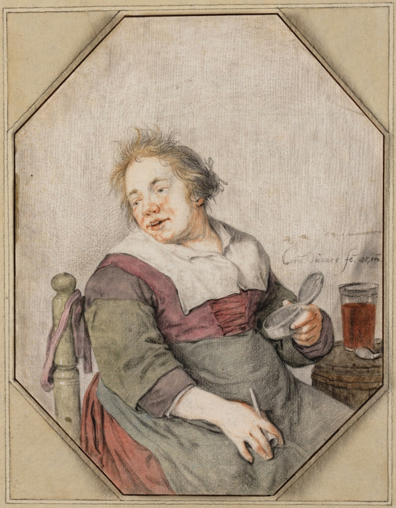 Cornelis Dyusart. Un fumatore