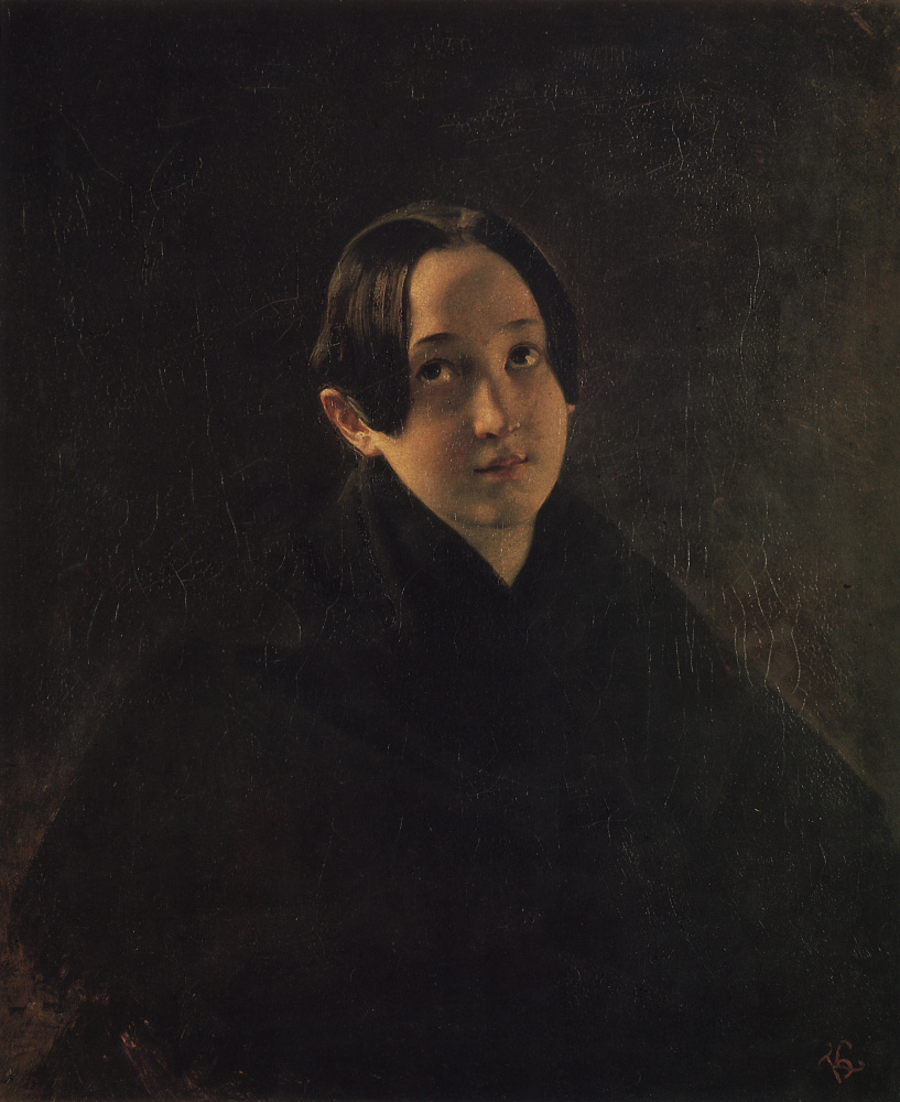 Karl Bryullov. Portrait of E. I. Durnovo, wife of artist T. I. Durnova