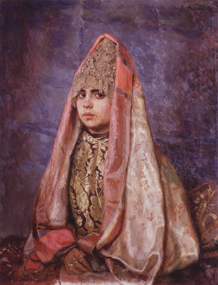 Viktor Vasnetsov. The Boyar's Daughter (Portrait Of V. S. Mamontova)