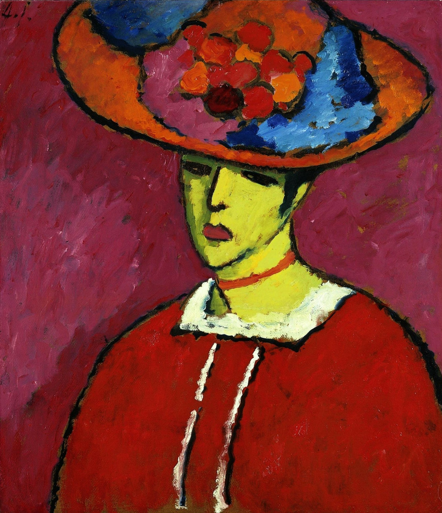 Alexej von Jawlensky. Schokko With Wide-Brimmed Hat