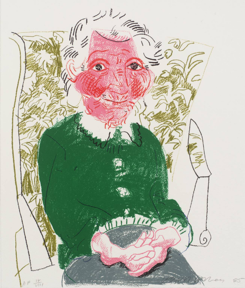 David Hockney. Portrait of a mother I
