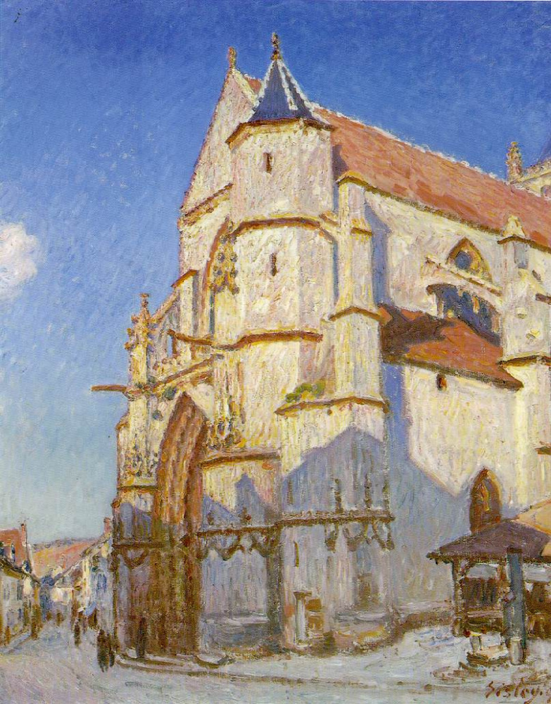 Alfred Sisley. The Church at Moret