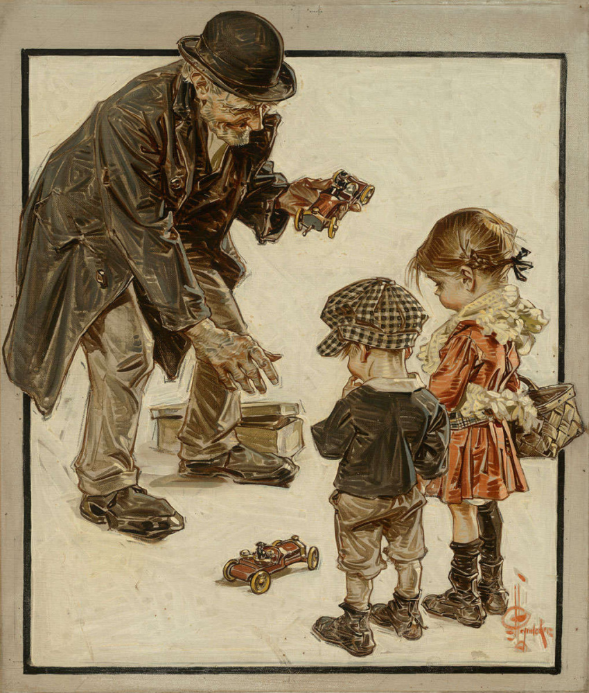 Joseph Christian Leyendecker. Toy seller