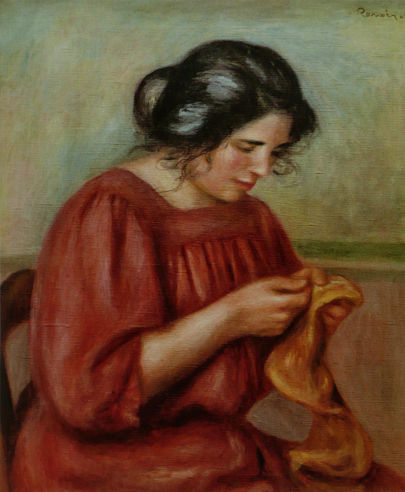 Pierre-Auguste Renoir. Gabriel for darning