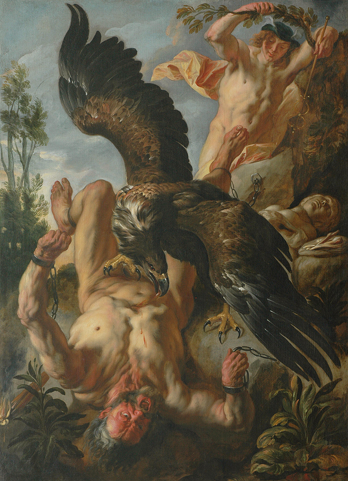 Jacob Jordaens. Prometheus an einen Felsen gekettet