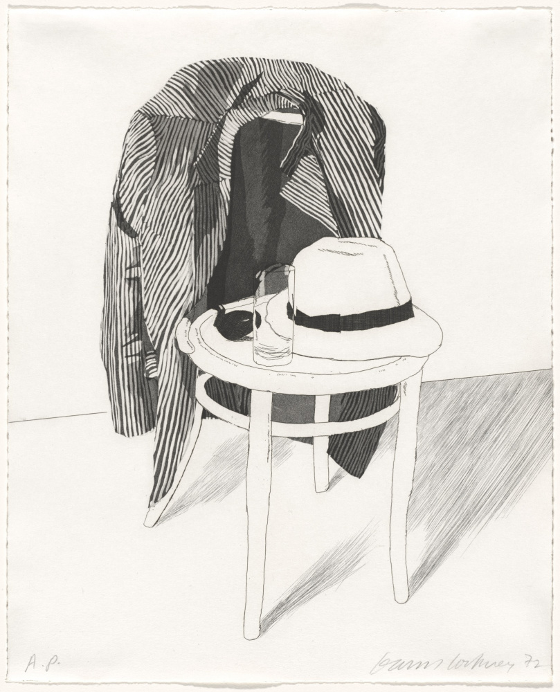 David Hockney. Panama hat