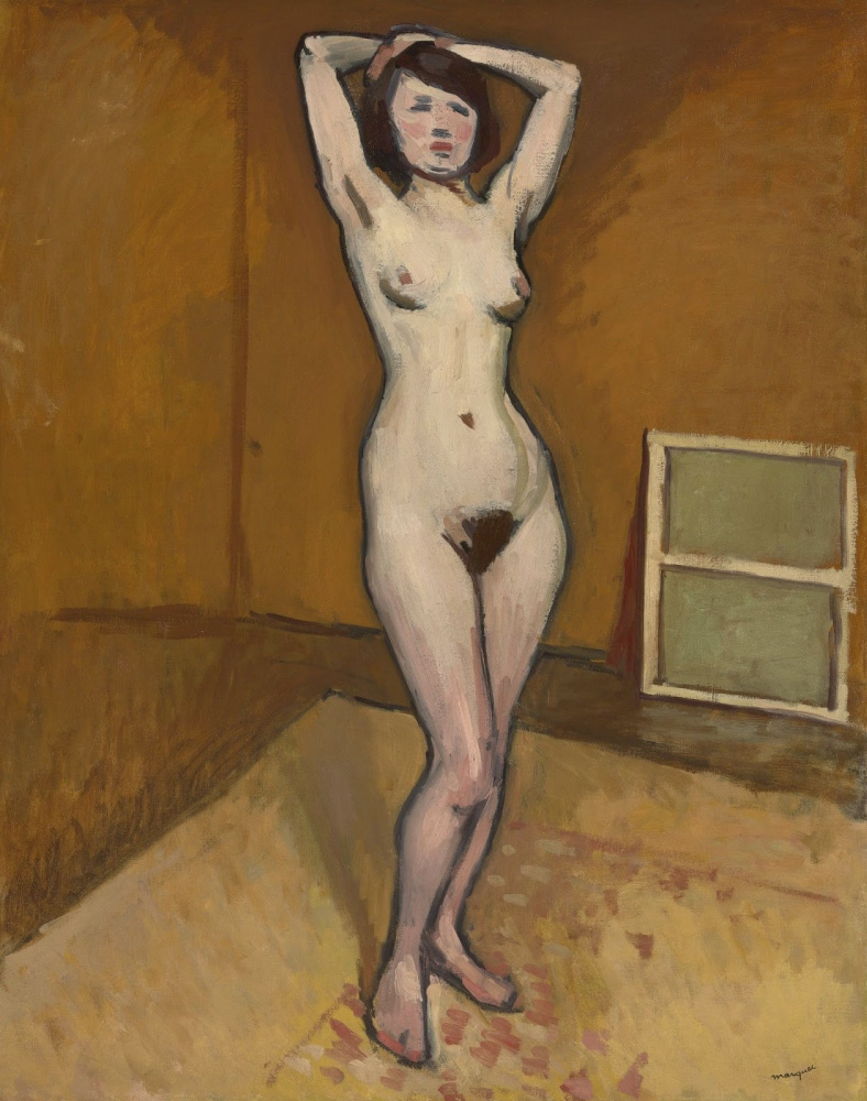 Albert Marquet. Nude model with arms raised