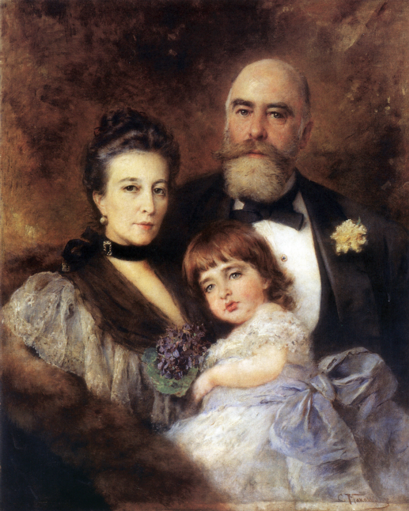 Group portrait of M.S. Volkova, S.N. Volkova and S.M. Volkova-Manzeya