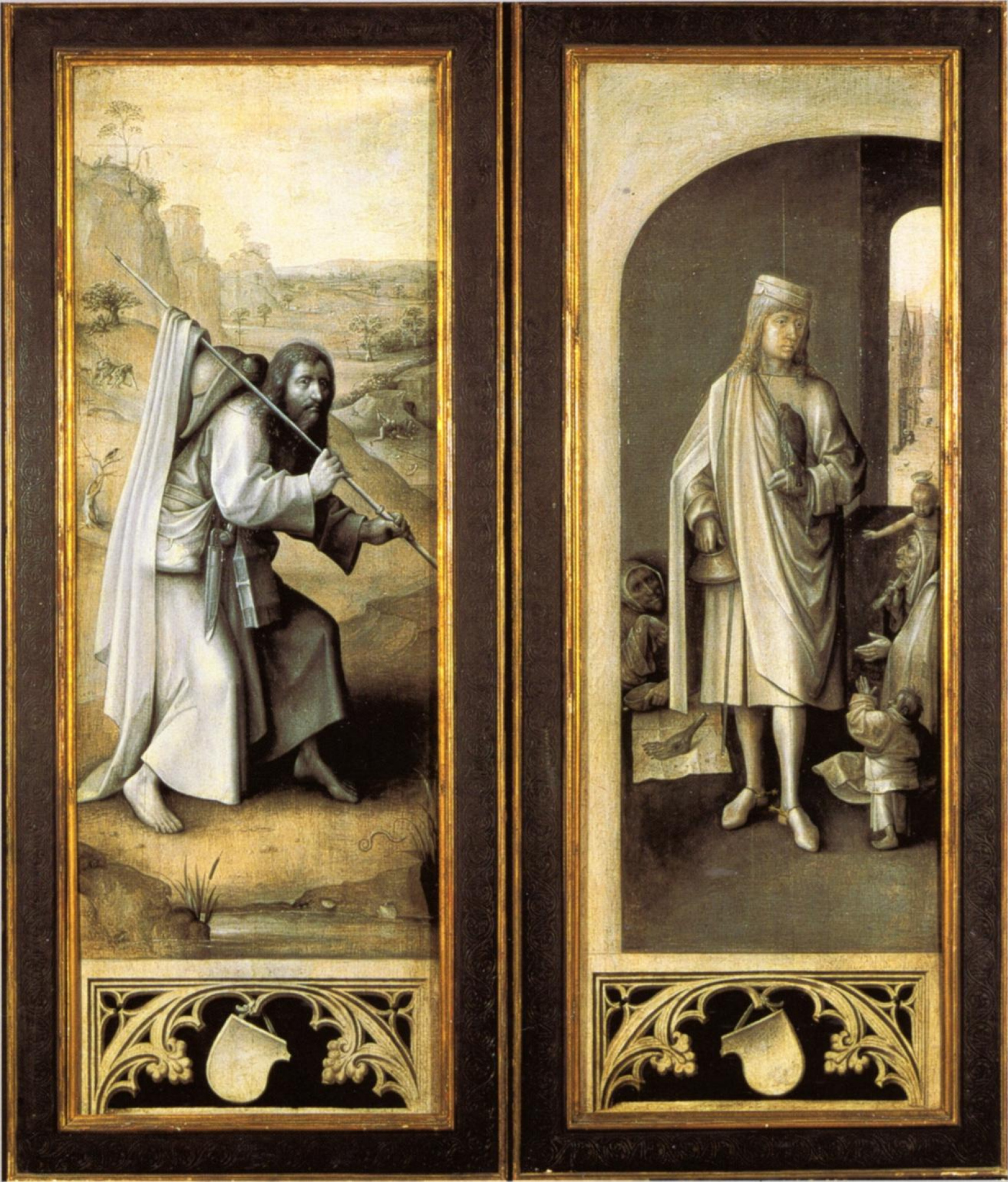 Jacob the Great and Holy St. Bavon. The triptych the last judgment