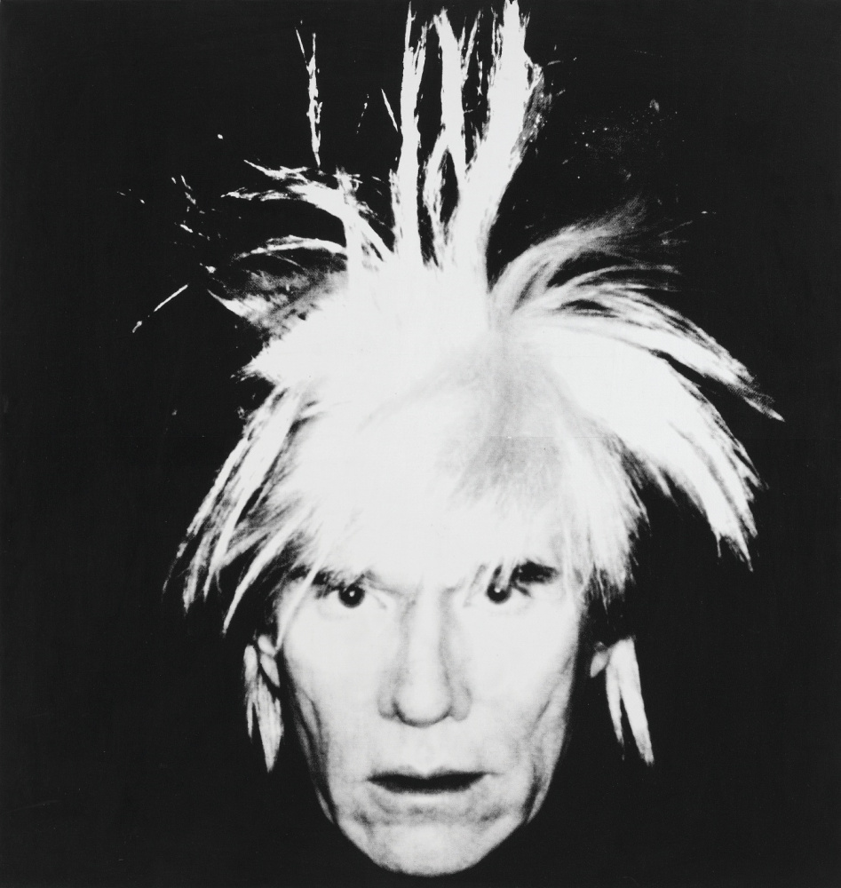 Andy Warhol. Self portrait (hair on end)