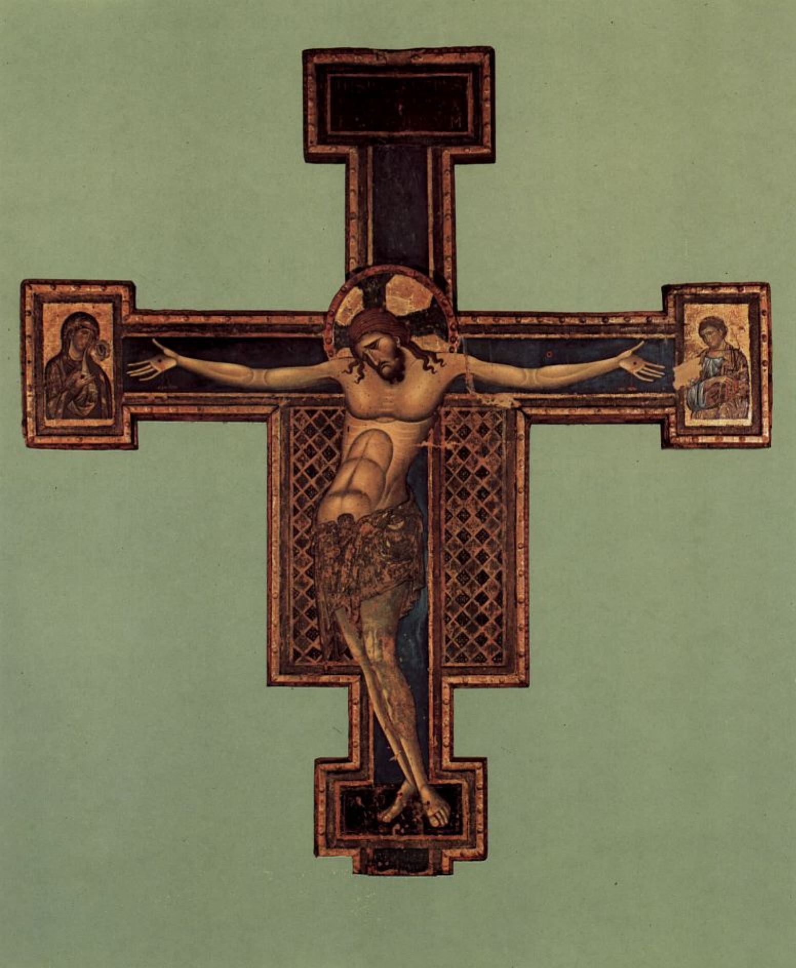 The crucifixion, 1250, 316×285 cm by Giunta Pisano: History
