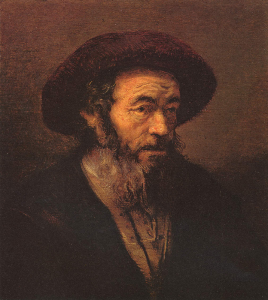 Rembrandt Harmenszoon van Rijn. The old man in a fur hat