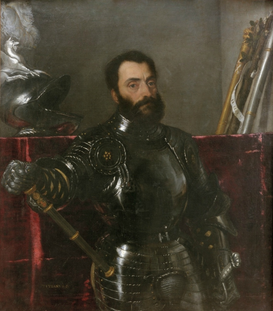 Ticijan Vecellio. Portrait of Francesco Maria della Rovere, Duke of Urbino
