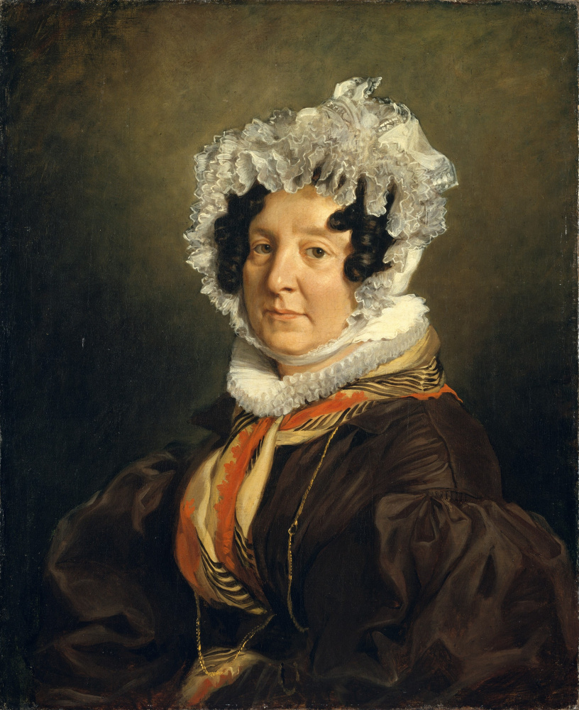 Eugene Delacroix. Portrait de Madame Risener (Felicia Langreau)