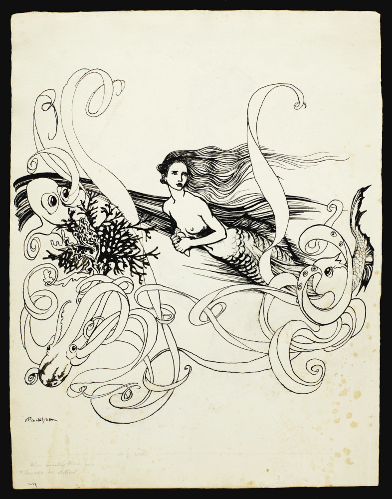 Arthur Rackham. Illustration for H. Andersen's fairy tale "The Little Mermaid"