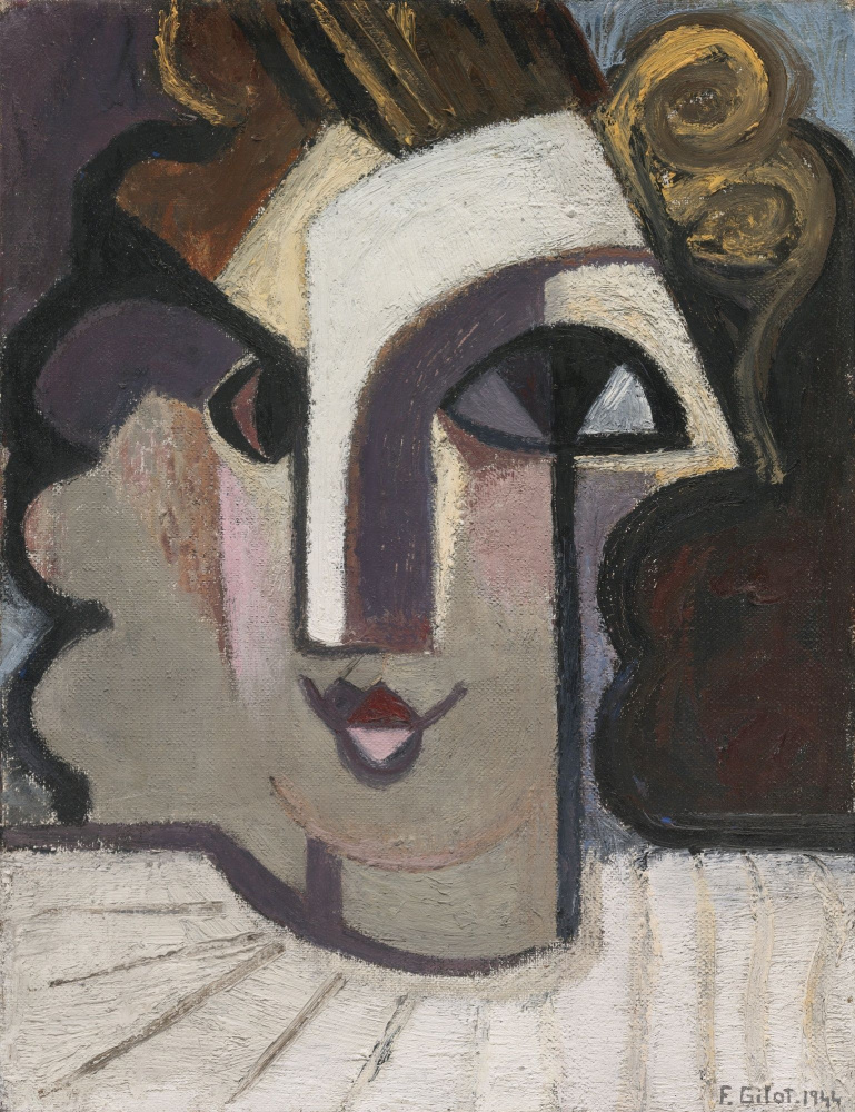 Francoise Gilo. Portrait of Genevieve in white