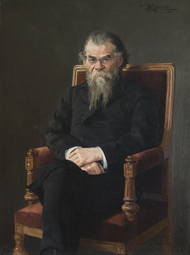 MV Sukacheva. Portrait of GN Potanin