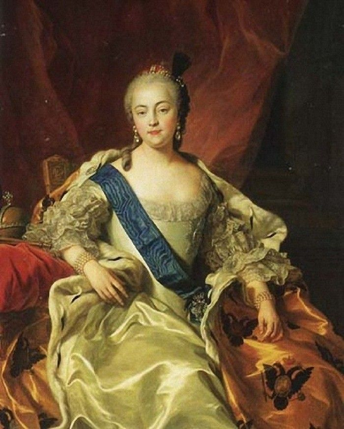 Charles Andre van Loo. Portrait of Empress Elizabeth Petrovna