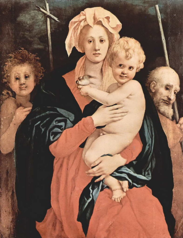 Якопо Понтормо. Святое семейство с Иоанном Крестителем